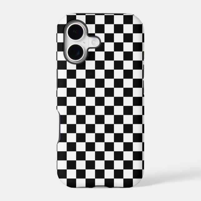 Black & White Chequerboard Background (Back)