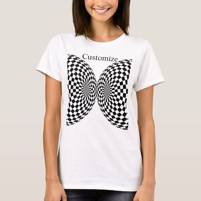 Black/White Chequered Globe Thunder_Cove T-Shirt (Front)