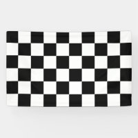 Black & White Chequered Pattern