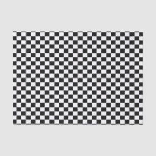 Black & White Chequered  Tissue Paper