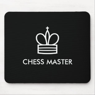 Black & white chess piece mouse pad gift