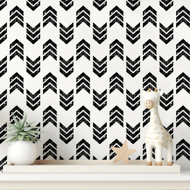 Black & White Chevron Arrow Wallpaper (Creator Uploaded)