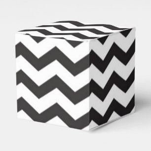 Black & White Chevron Modern Party Favour Boxes