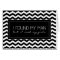 Black & White Chevron Stripe Junior Bridesmaid