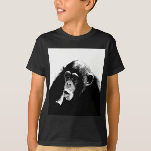 Black White Chimpanzee T-Shirt