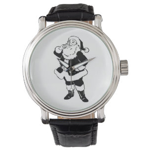 Black & White Christmas Santa Watch