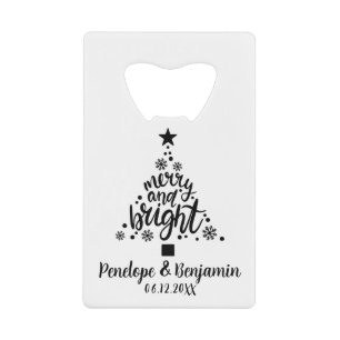 Black & White Christmas Wedding Thank You Favours