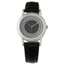 Black White Circle Chevron