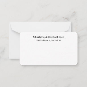 Black White Classical Bold Text Elegant Family Card