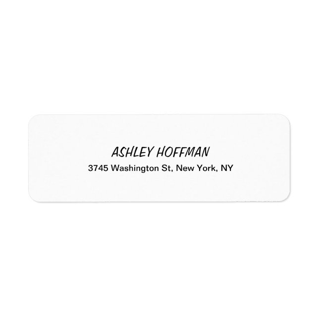 Black & White Classical Handwriting Legible (Front)