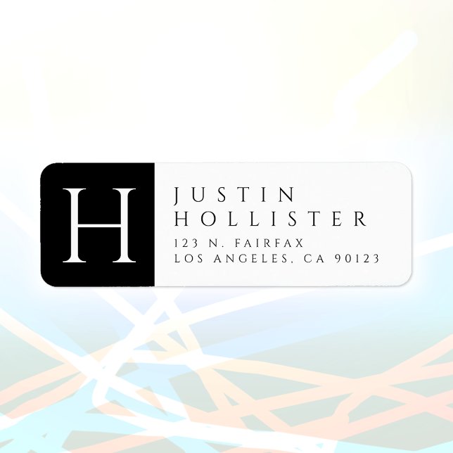 Black & White | Classy Return Address (Creator Uploaded)