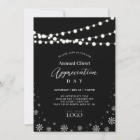 Black & White | Client Appreciation Party Logo