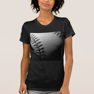 Black & White Close-up Baseball T-Shirt