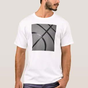 Black & White Close-Up Basketball T-Shirt