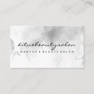 Black White Clouds Makeup Artist Hair Stylist Business Card