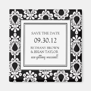 Black & White Collection Save the Date Magnet