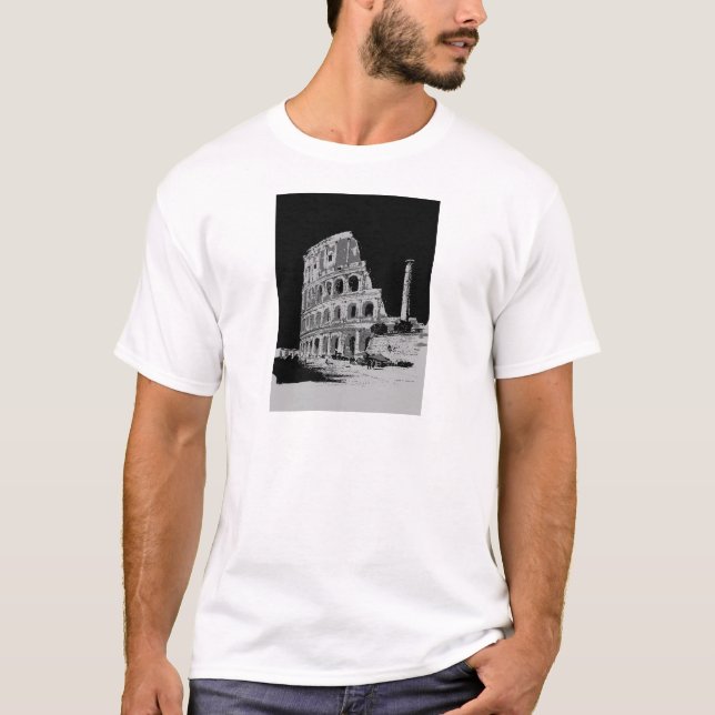 Black & White Colosseum T-Shirt (Front)