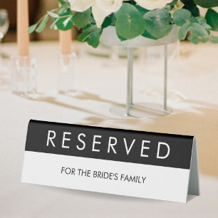 Black & White Colour Block Wedding Reserved