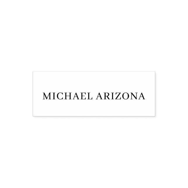 Black & White Colour Minimalist Simple Plain Moder Self-inking Stamp (Design)