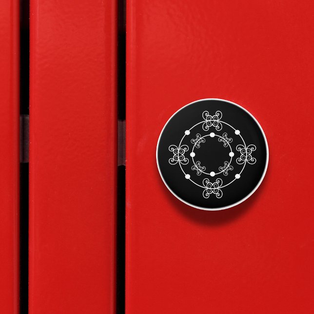 Black & White | Concentric Circles Decorative Knob (Creator Uploaded)