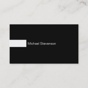 Black & White Consultant Business Card