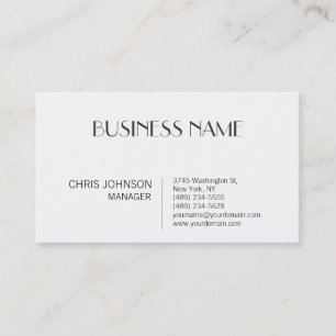 Black White Contemporary Parisian Business Card