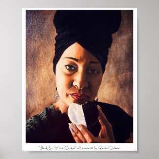 Black & White Cookie Painting by Rachel Dolezal Poster
