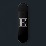 Black & White | Couples Initials Skateboard<br><div class="desc">Perfect for a dual monogram or even a logo..

Thank you for your Purchase!</div>