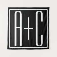 Black & White | Couples Initials