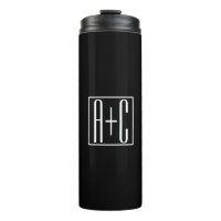 Black & White | Couples Initials