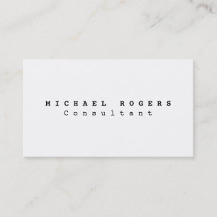 Black White Courier Professional Minimalist Style Business Card