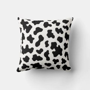 Black & White Cow Cowhide Print Cushion