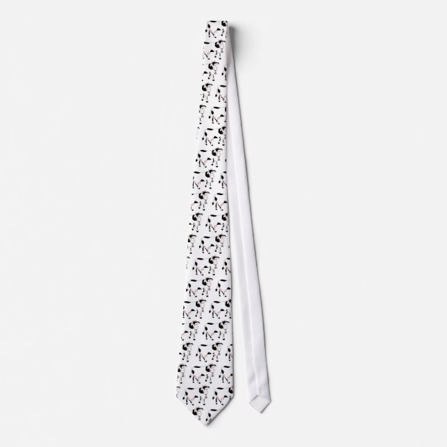 Black & White Cow Tie (Front)