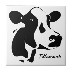 Black & White Cow Tile