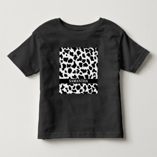 Black White Cow Toddler T-Shirt