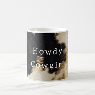 Black White Cowhide Coffee Mug
