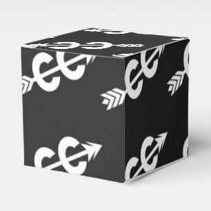 Black White Cross Country Running Favour Box