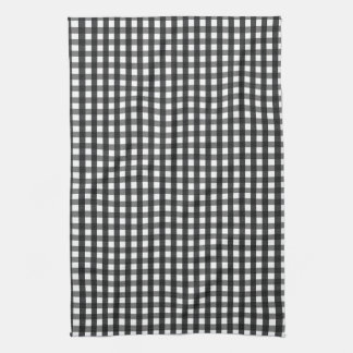 Black & White Crosshatch Dish Towel
