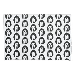 Black white cryptopunk #1 keychain button pillowcase