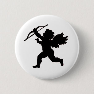 Black & White Cupid Button