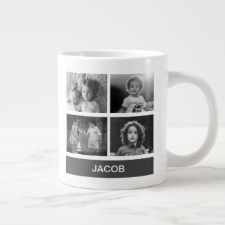 Black & White Custom Photo – Personalised Large Coffee Mug
