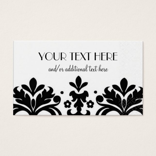 Black & White Damask (Front)