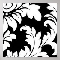 Black & White Damask