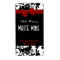 Black, White Damask with Bow Home Made Wine Labels