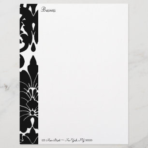 Black & White Designer Business Letterhead