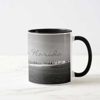 Black & White Destin Florida harbour coffee mug