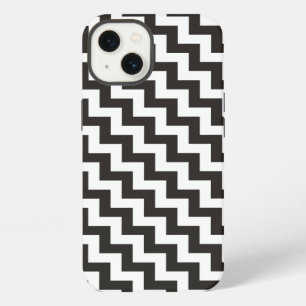Black White Diagonal Chevrons iPhone 6 Xtreme Case
