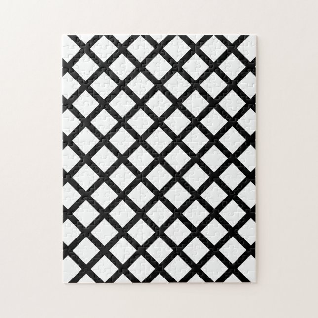 Black & White Diamond Frustrating Jigsaw Puzzle (Vertical)
