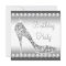 Black White Diamond High Heel Shoe Birthday Party