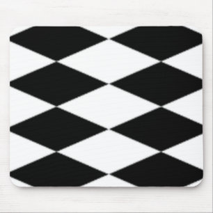 BLACK & WHITE DIAMONDS MOUSE MAT